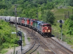 CN 5552, EMD 9066, BNSF 7037, CN 2691, CN 5433 & CN 2444